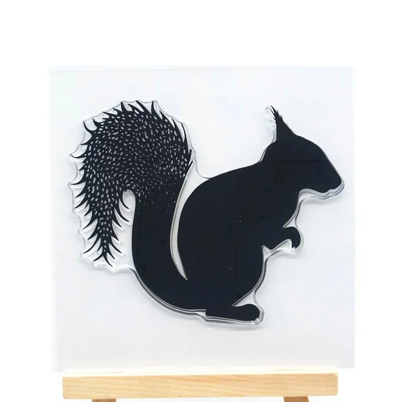 

Белка прозрачный штамп резиновый прозрачный штамп для изготовления открыток украшение и скрапбукинг