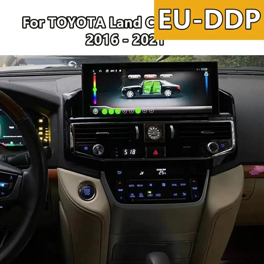 Автомагнитола 12 3 дюйма для TOYOTA Land Cruiser 200 LC200 2016 2021 Android 2 din GPS мультимедийный плеер