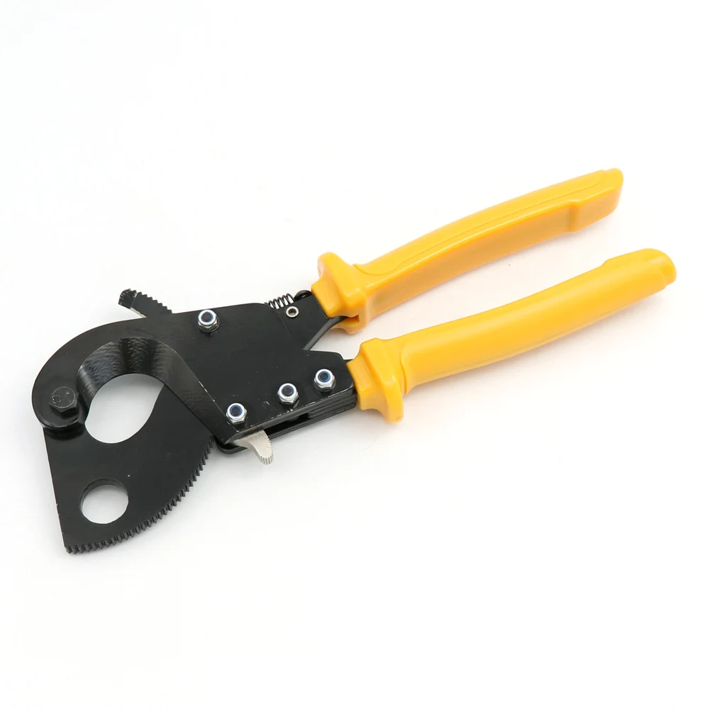 Новый Ratchet Кабельный Резак Cut до 240 mm2 Max кусачки ручной инструмент LK Бесплатная