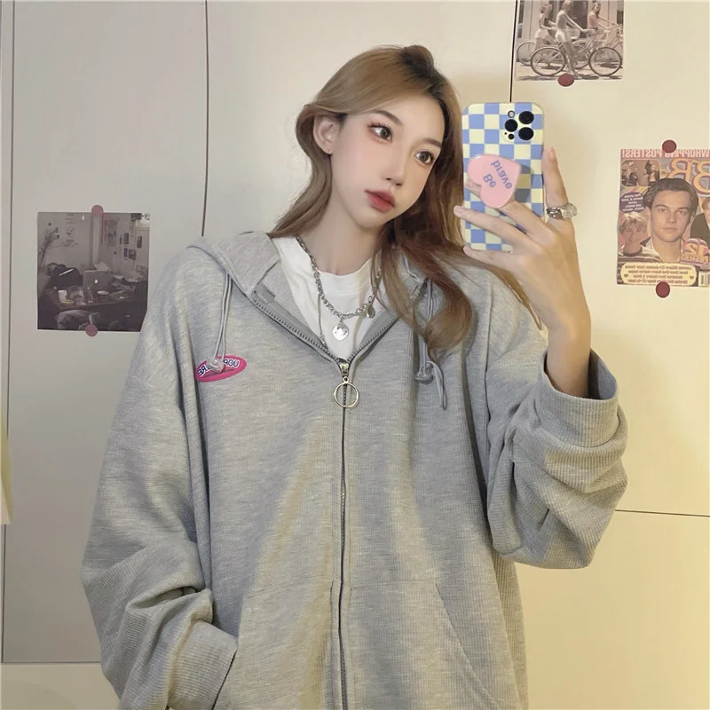 Модный свитер хип-хоп Женская демисезонная свободная стильная тонкая шикарная