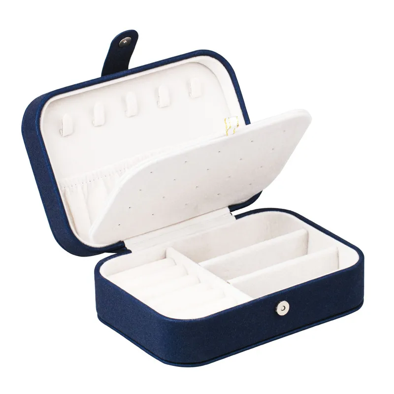 

Шкатулка для ювелирных изделий из искусственной кожи с отделениями, органайзер с пряжкой для девочек/женщин