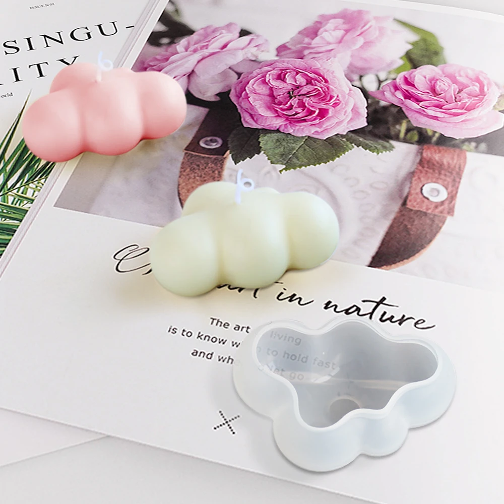 Новый 3D облако Форма Шоколадный силиконовые формы мусс Fondant (сахарная) кубика