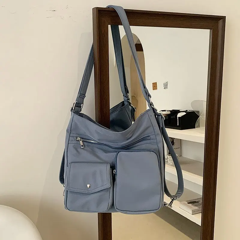 

New Fashion Messenger Bag Women's Shoulder Bag Nylon Handbag Large Capacity Fashion Women's Single Shoulder Bag Tote