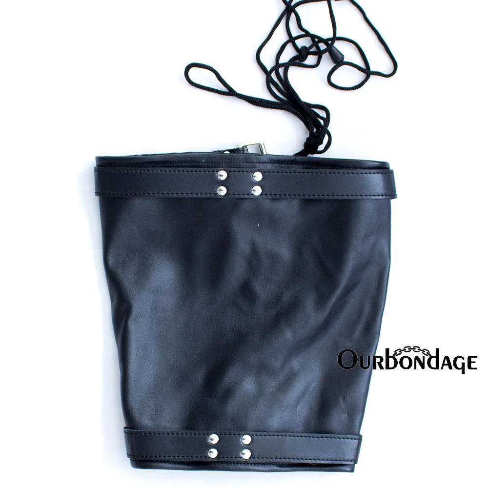 Ourbondage черная матовая искусственная кожа на ногу связующего лодыжки манжеты