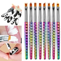 8pcs flower nail art brush pen gel uv nail painting design flower drawing pen sswell