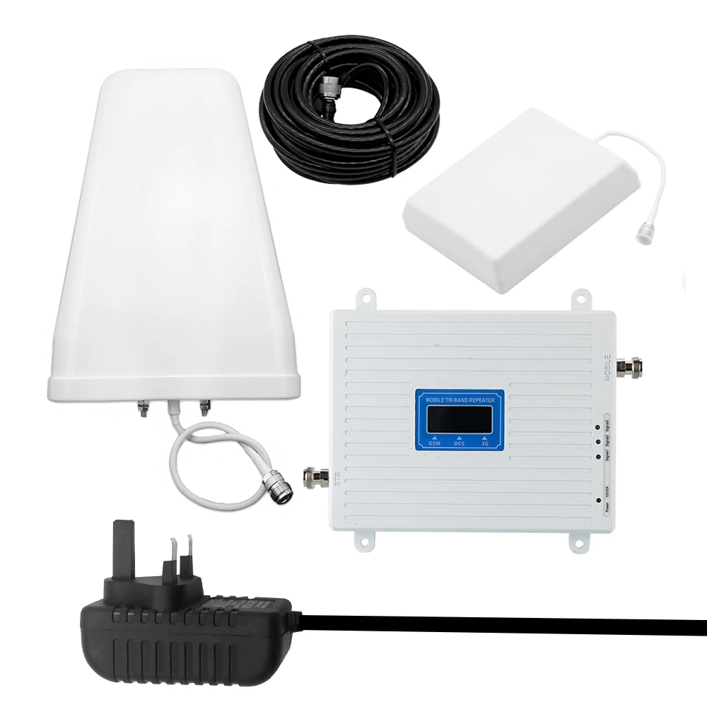 100 240 В Универсальный трехдиапазонный усилитель сигнала 900 1800 2100 GSM DCS WCDMA 2G/3G/4G LTE