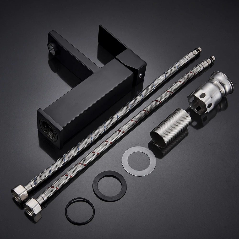 

Uythner Basin Faucets Deck Mounted Bathroom Faucet Single handle Sink Mixer Hot And Cold Water Crane Tap Vanity Faucet Mixer