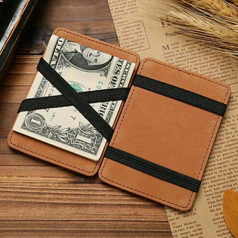 Ультратонкий мини кошелек мужской маленький деловые кошельки из искусственной