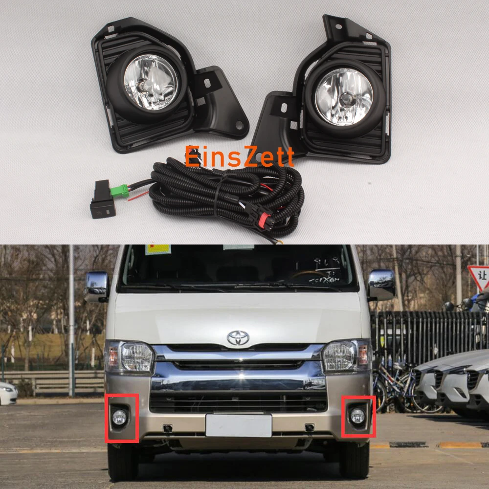 1 комплект Противотуманные фары Дневные Фары Светильник в сборе для Toyota Hiace 2014 2018