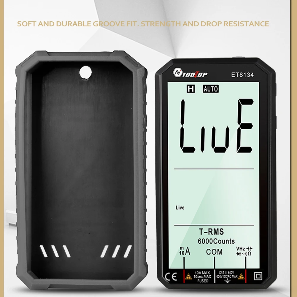 Multímetro Digital inteligente de nueva generación, medidor de voltaje de 6000V, 10A, 4,7 pulgadas, Ture RMS, AC, DC, NCV, Ohm, capacitancia Hz