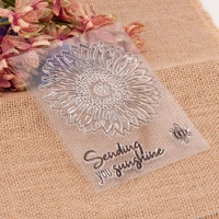sun flower bee transparent clear stamps seal for diy scrapbooking photo album decorative card making clear stamp sheets