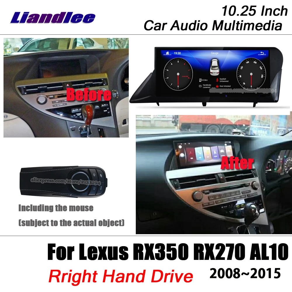 

Автомобильная Мультимедийная система для Lexus RX (AL10) 2008-2015 RX350/RX450h android carplay радио GPS-навигатор плеер HD экран