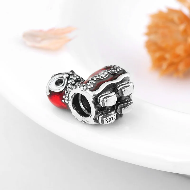 Китайский традиционный танец льва серебро 925 пробы модные бусины подходят к