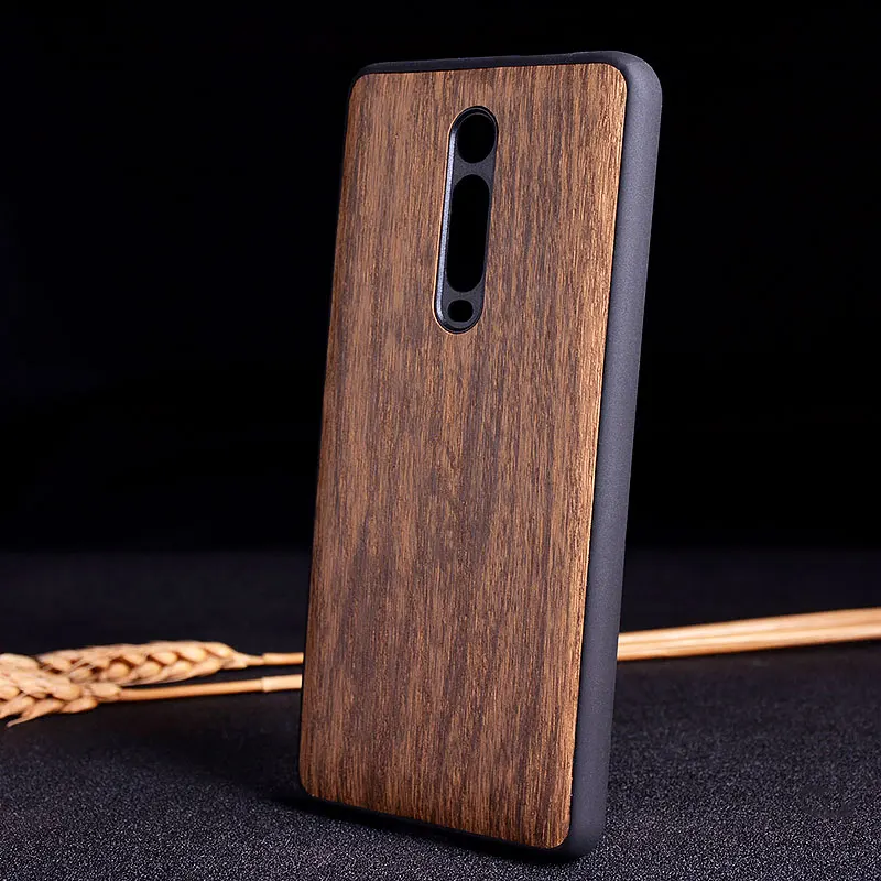 Чехол с имитацией под дерево для Xiaomi Mi 9T Pro пасторальным дизайном ТПУ + ПК материал