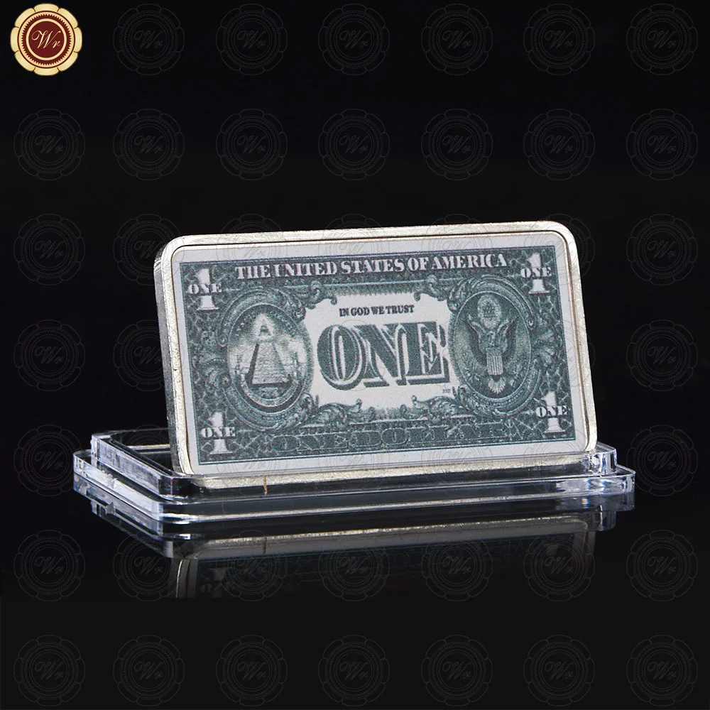 Серебряные монеты WR коллекционные пробы с изображением доллара США для мужчин