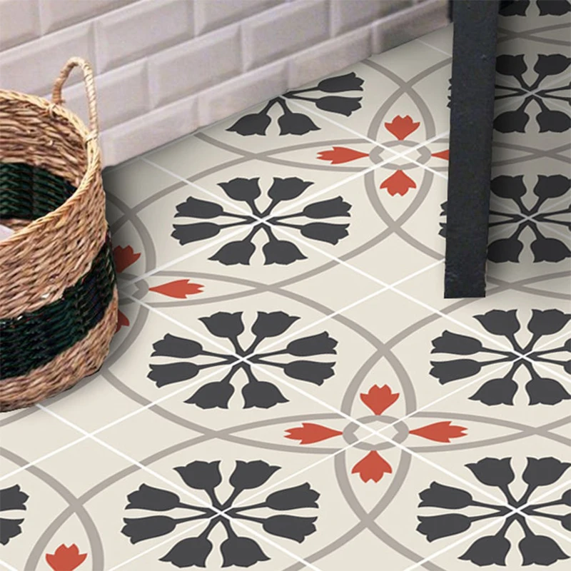 Ретро напольная плитка настенная наклейка для кухни ванной комнаты домашний