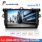 Автомагнитола AMPrime, 2 din, android 9,1, для Toyota Corolla 2006-2012