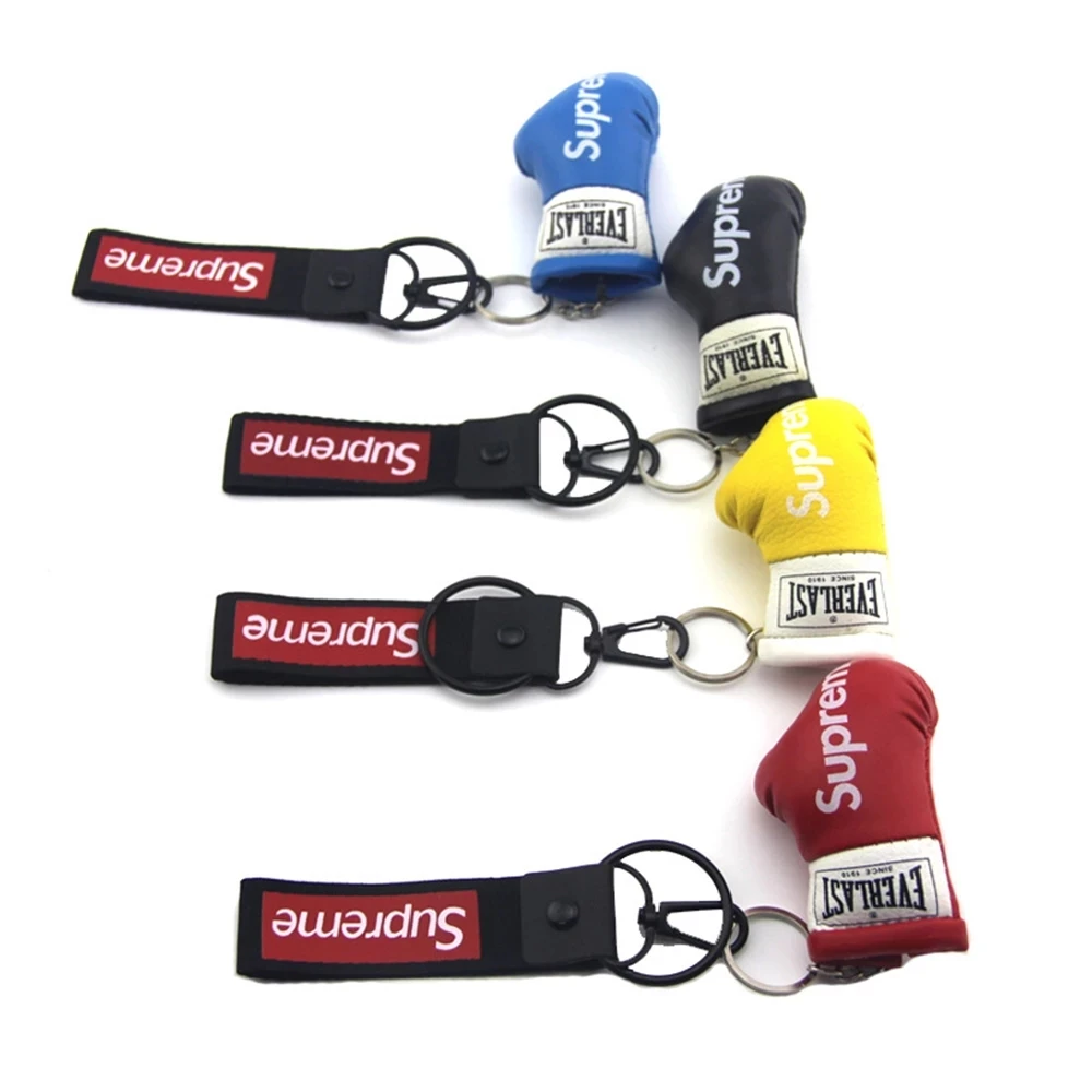 Boxing Gloves Key Chain Car Bag Pendant Sport Fist Keychain Boxer Golvers