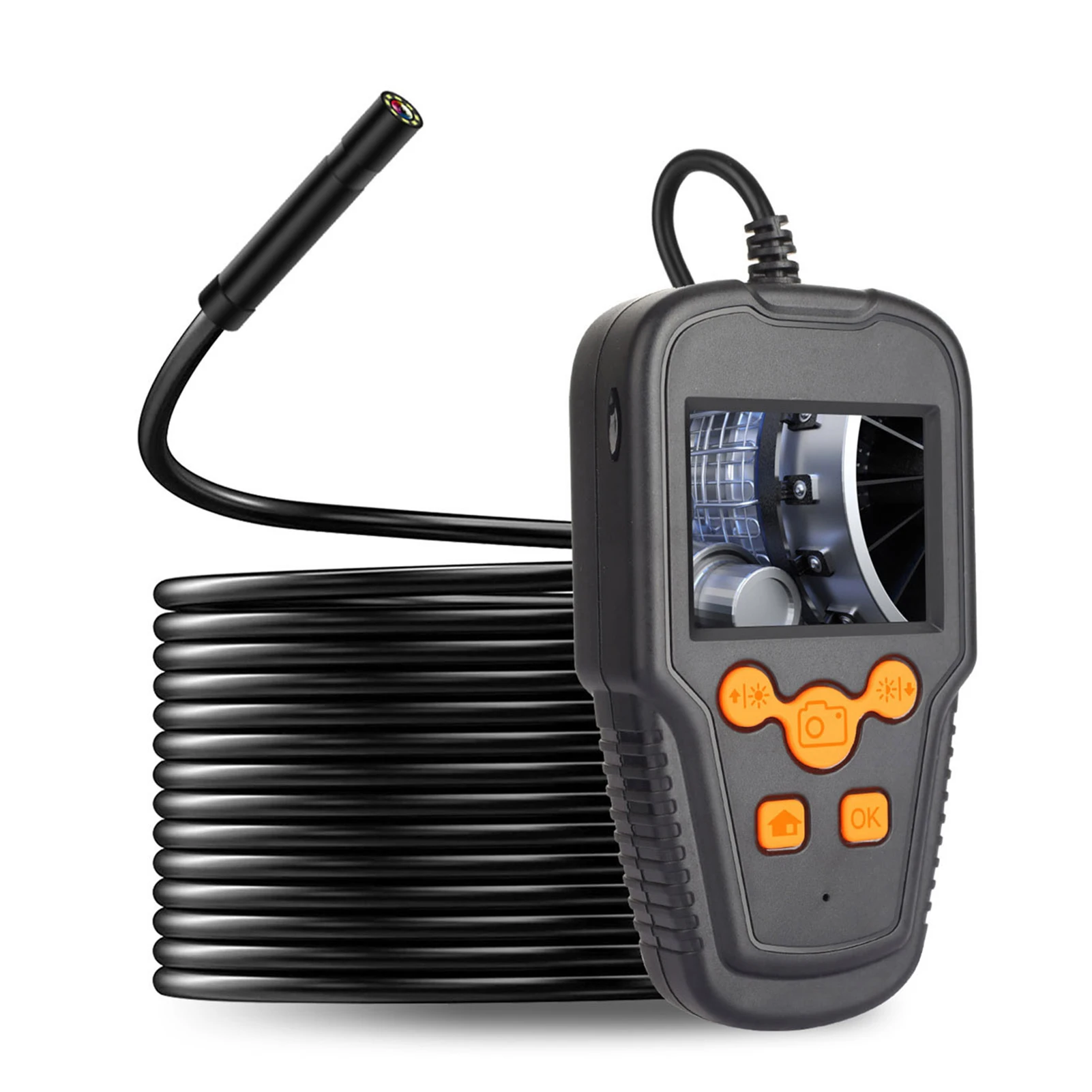 

Камера-эндоскоп с ЖК-экраном 2,4 дюйма и объективом 8 мм, 1080P