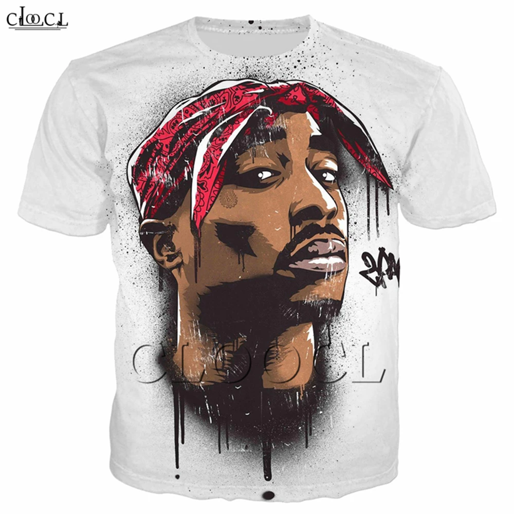 Футболка Rapper 2pac Tupac для мужчин и женщин Повседневная рубашка с 3D принтом Amaru Shakur