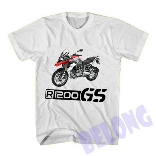 

German Motorcycle Motorrad New Item R 1200 GS Logo Design HOT White T-shirt