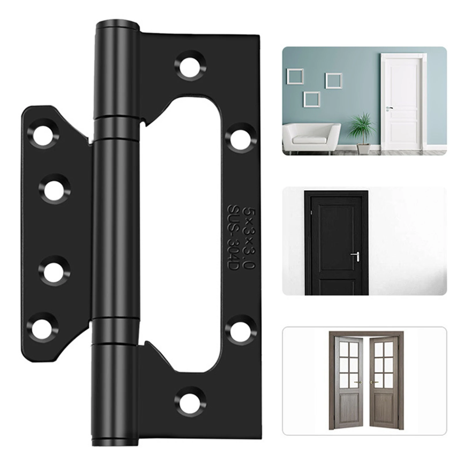 

Hinge Set Door Bearing Hardware Accessories 5 Inch Slot-free Stainless