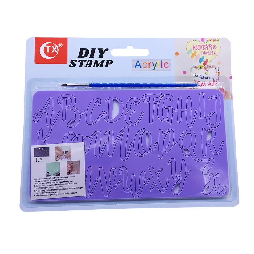 Акриловая рельефная форма для Хэллоуина Рождественская буква номер мальчик