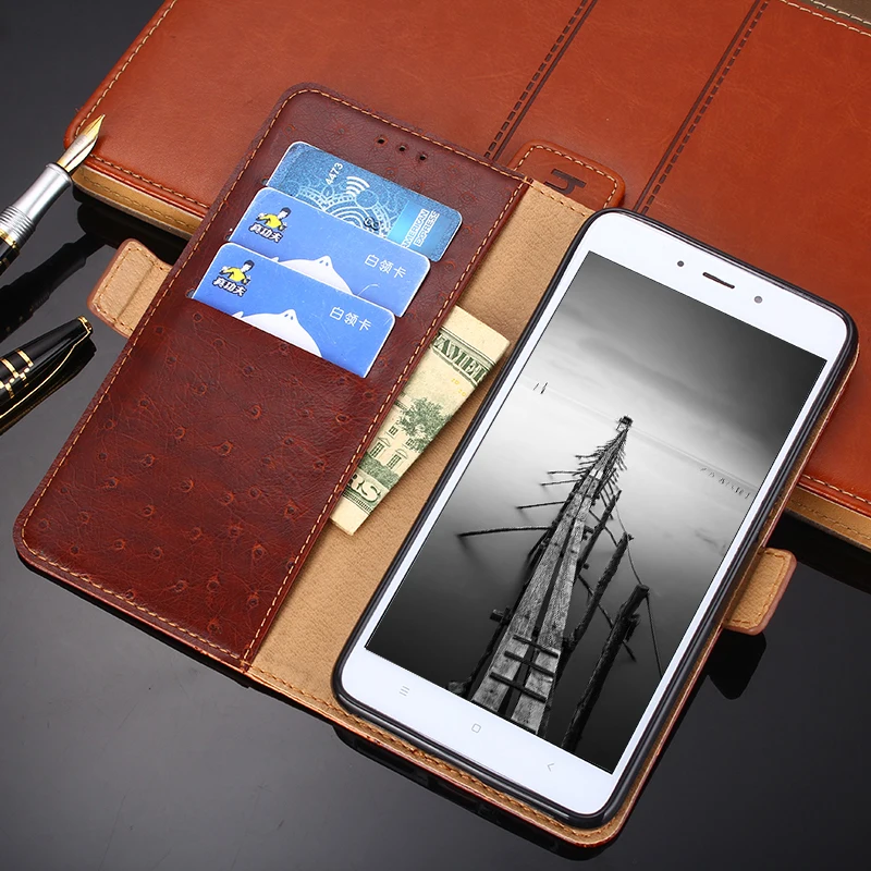 Деловой откидной Чехол кожаный чехол для Xiaomi Redmi Note 3 4 4X 5 5A 6 7 8 Pro VISA бумажник с