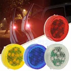 2 шт., беспроводные магнитные сигнальные лампы для открывания двери автомобиля, 5 светодиодов