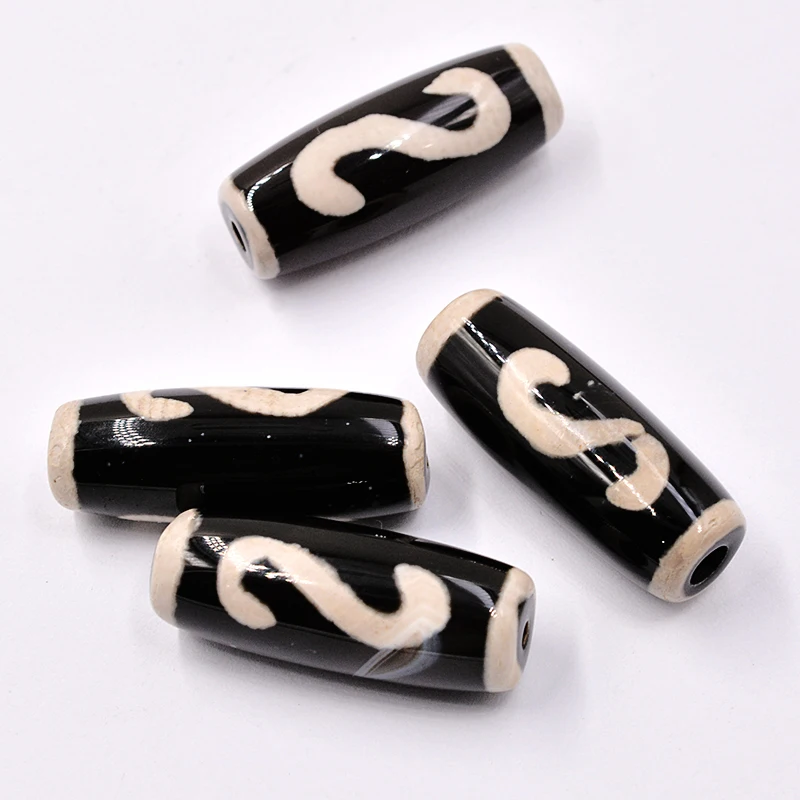 FLTMRH 30 мм буддийские ювелирные изделия бусины из натурального тибетского дзи Бусы