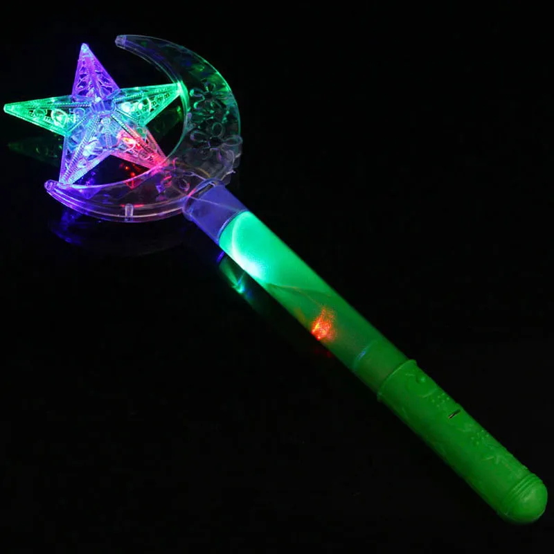 Светодиодная мигающая волшебная палочка принцесса Луна Звезда Бабочка Цветок