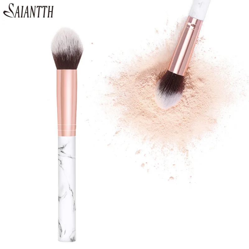 Кисть для хайлайтера Saiantth с мраморным напылением кисть румян мягкие кисти