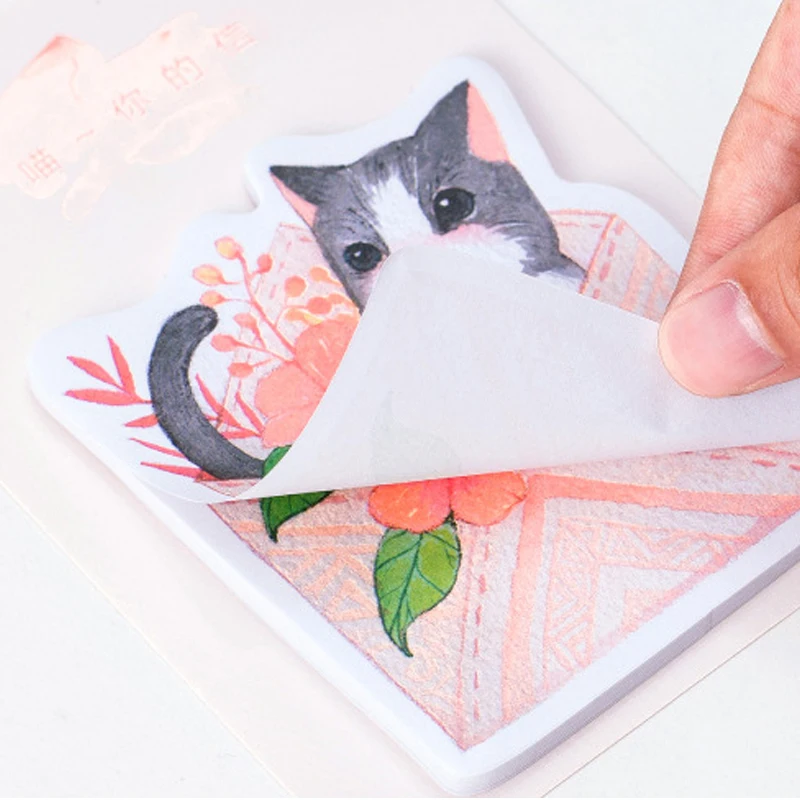 24 упаковки/партия милая серия с надписью клейкая бумага для заметок Канцтовары