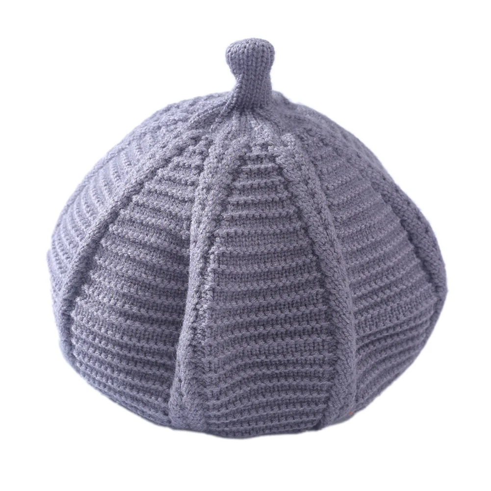 

Cute Trendy Woolen Yarn Kids Girl Solid Color Knit Crochet Beret Beanie Winter Pointed Hat Cap Headwear Warm hat Christmas Gifts