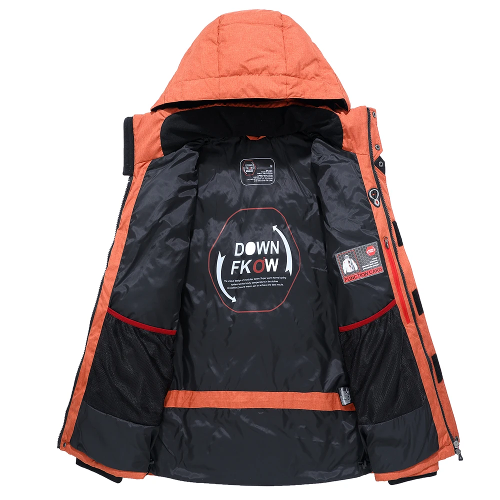 90% белый утиный пух высокое качество мужская зимняя куртка толстая парка пальто