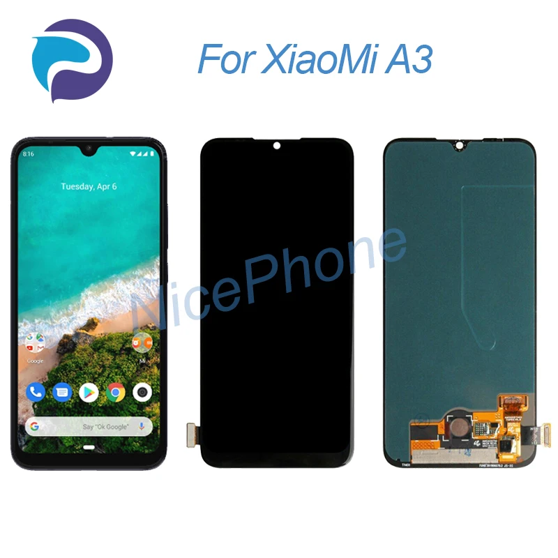 

for XiaoMi Mi A3 LCD Display Touch Screen Digitizer Replacement 6.09" M1906F9SH, M1906F9SI Mi A3 screen display LCD