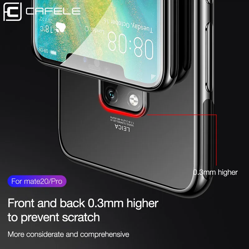 Cafele новейший чехол с покрытием для Huawei Mate 20 Pro X мягкий Ультратонкий силиконовый