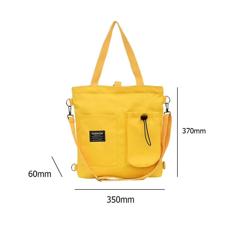 Холщовые дамские сумочки однотонная сумка через плечо для женщин вместительные