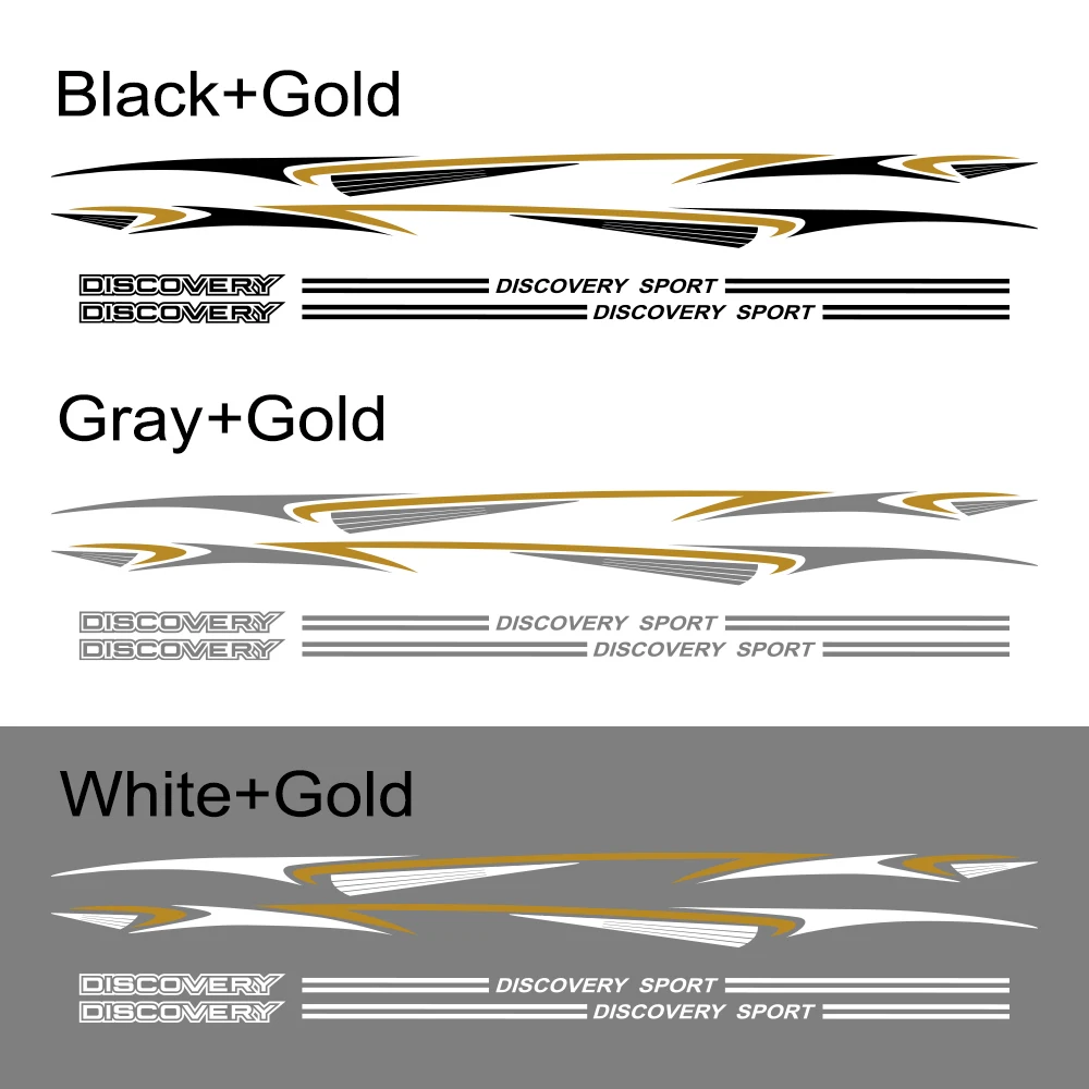 

1 Set Car Door Side Skirt Vinyl PVC Stickers For Land Rover Discovery 3 4 2 Auto Body Decoration Decals Reflective Accessories