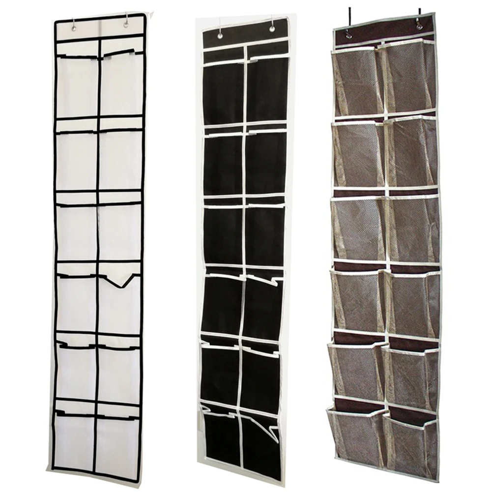 Closet Mesh Pockets Storage Over Door Hanging Bag Holder Shoe Organizer Shelf Wall Narrow | Дом и сад
