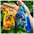 Набор для вышивки крестиком с изображением жирафа, печатный штамп 14 карат, пластиковый холст сделай сам, ручная работа, рукоделие, искусственная кисточка