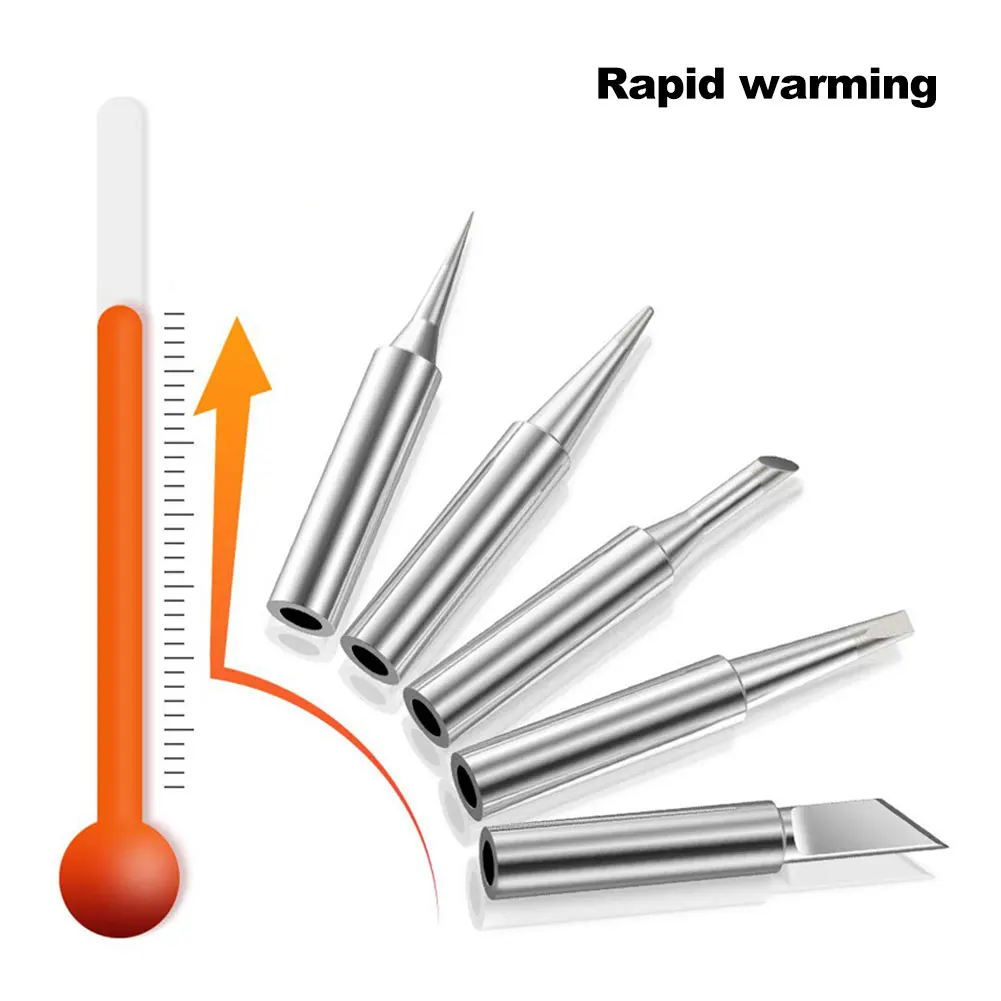 

5PCS/lot Soldering Station Soldering Iron Tip Sting Welding Tools Head Ponta de ferro de solda