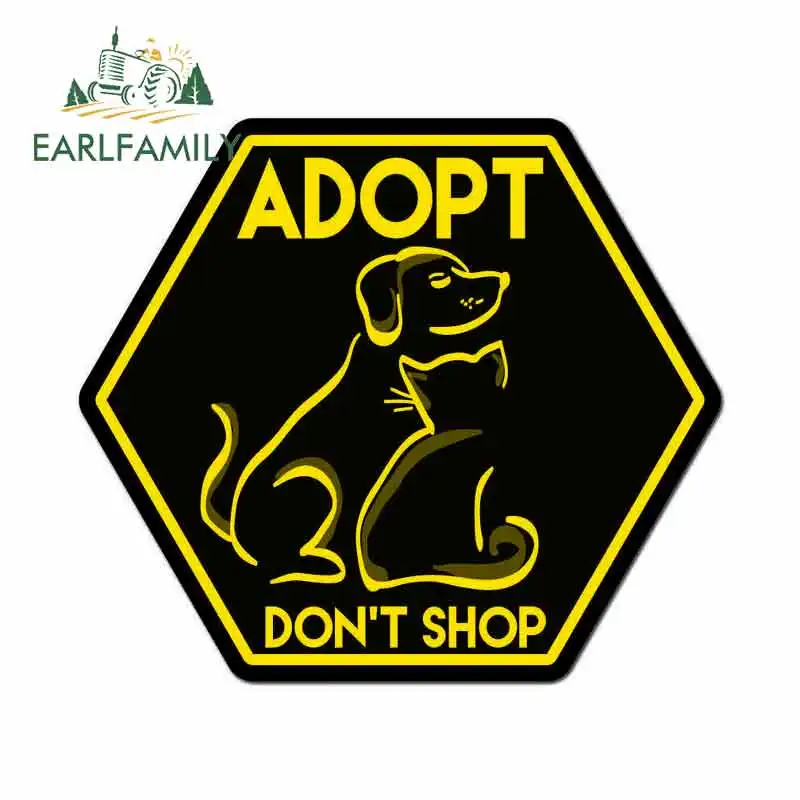 EARLFAMILY 13 см x 11 6 для Adopt Dont Shop виниловые наклейки на машину бампер багажник грузовик
