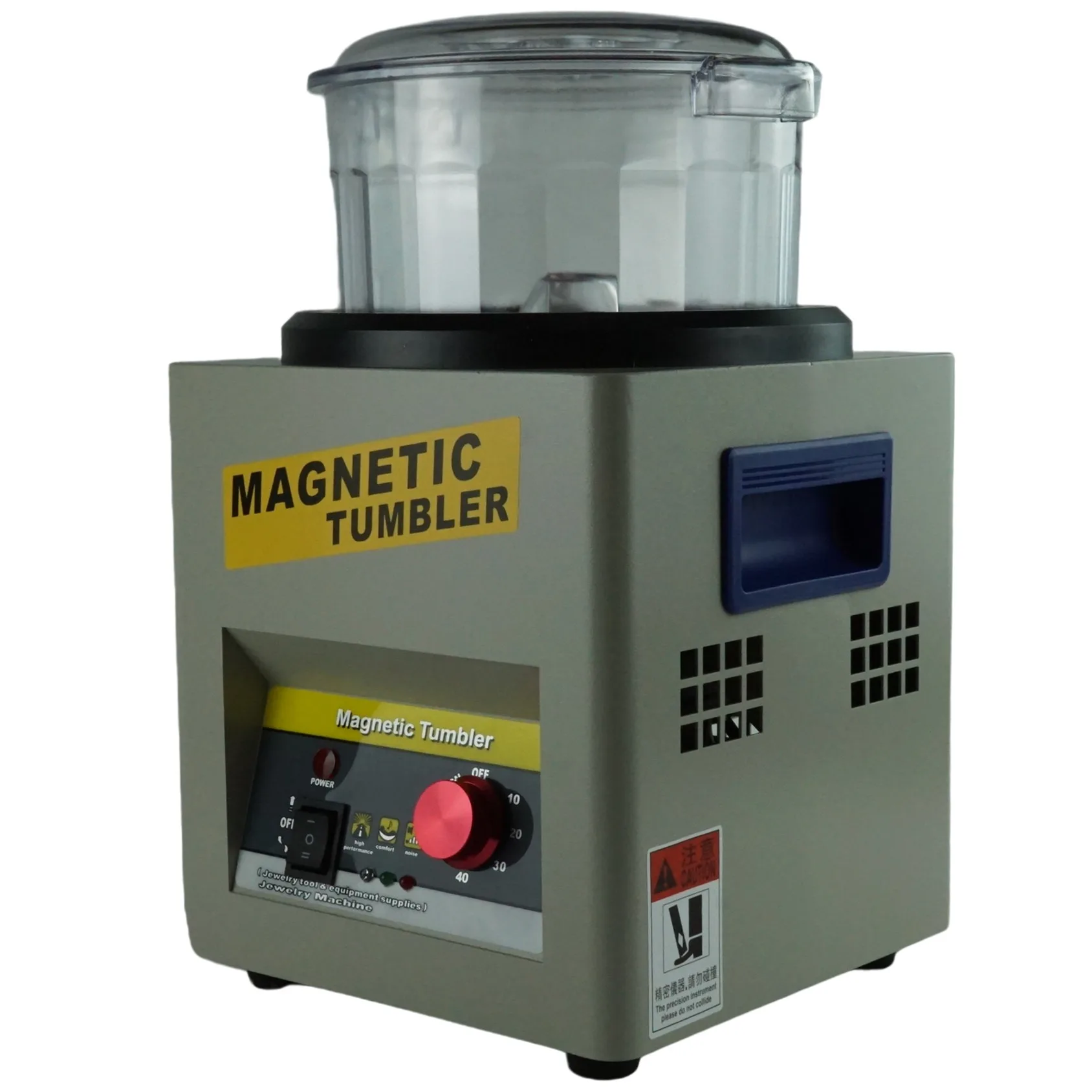 

Magnetic Tumbler Jewelry Polisher Finisher Finishing Machine, Mini Magnetic Polishing Machine AC Jewelry tumbler Machine