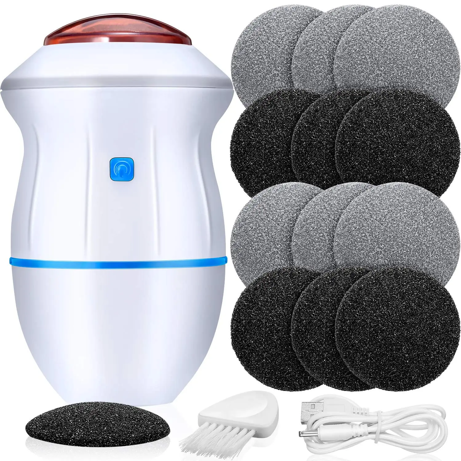 

Electric Foot Grinder Foot Pedicure Dead Skin Callus Remover Foot Care Cracked Hard Foot Files Cleaning Tools Pedicure Supplies