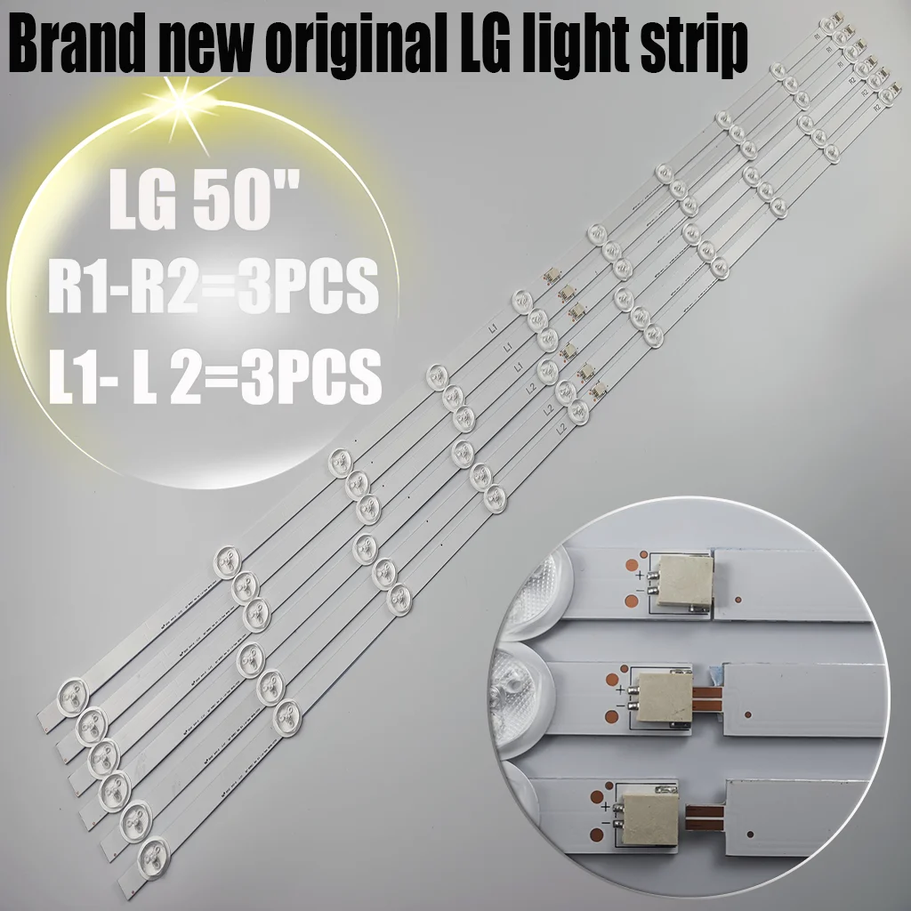 

12 LED Lights for LG50 InchTV with 50ln575 50ln577s 50la620s 50ln575 50ln578 50ln570 50la620v 50la620 50la613 50ln5400 Brand New