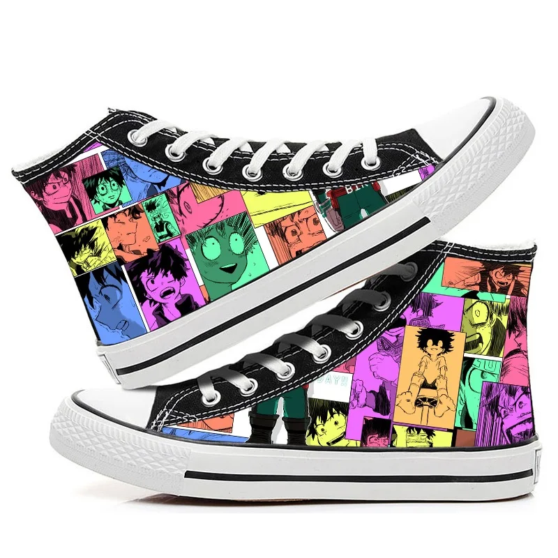 

Anime My Hero Academia Canvas Shoes Japan Boku no Hero Academia Punk Rock Casual Canvas Shoes High Casual Shoes