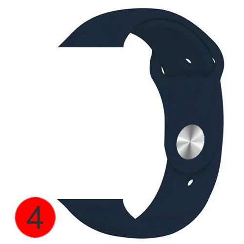 Ремешок для часов Silikon Für apple watch band 40 мм 44 мм 42 мм 38 мм apple watch 4 apple watch 5 correa iwatch повязки Uhr zubehёr - Цвет ремешка: royal blue 4