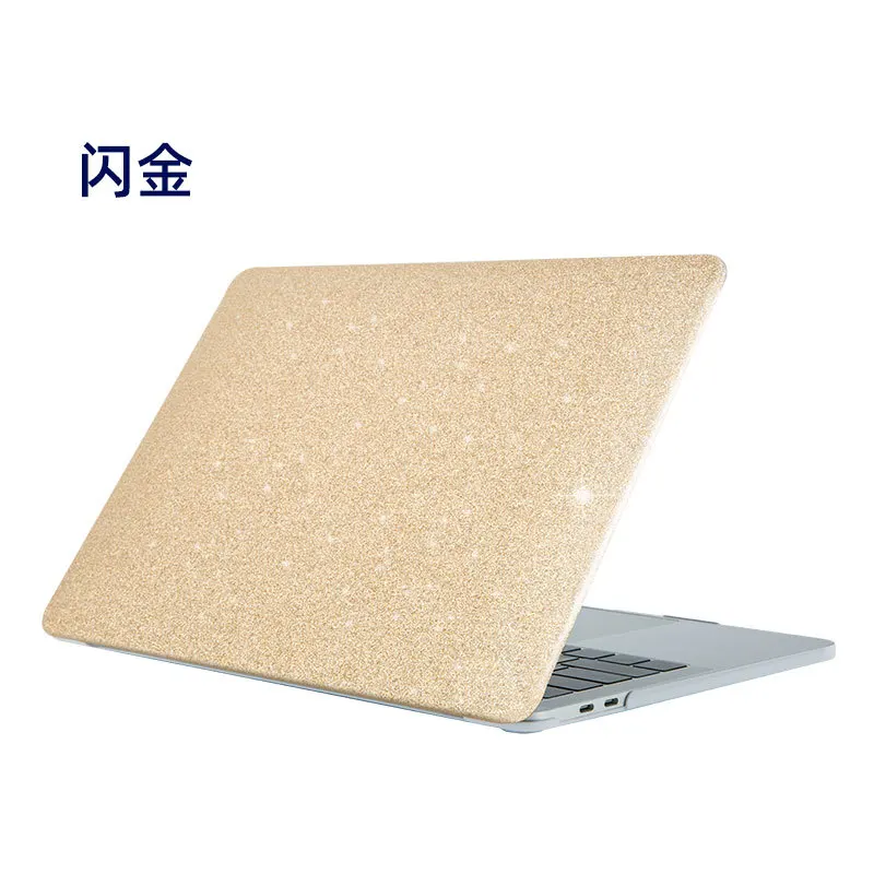 glitter gold Защитный чехол Air13 дюймов для MacBook для apple, защитный чехол для компьютера, цветной матовый чехол - Цвет: glitter gold