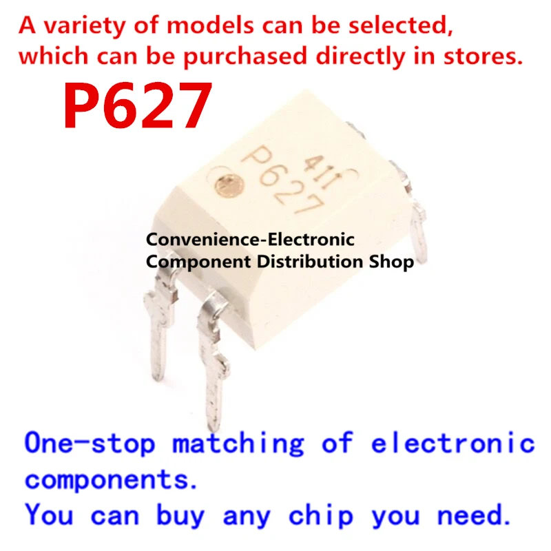 

10PCS/PACK P627 TLP627-1GB TLP627-1 TLP627 optocoupler directly inserted into DIP-4 IC chip optocoupler